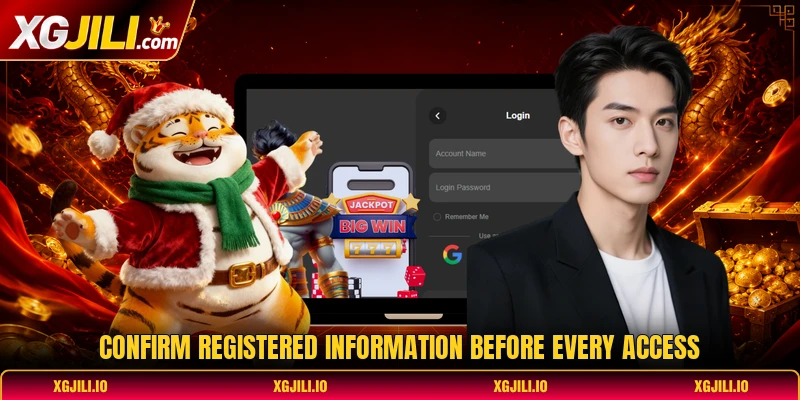 Confirm registered information before every access