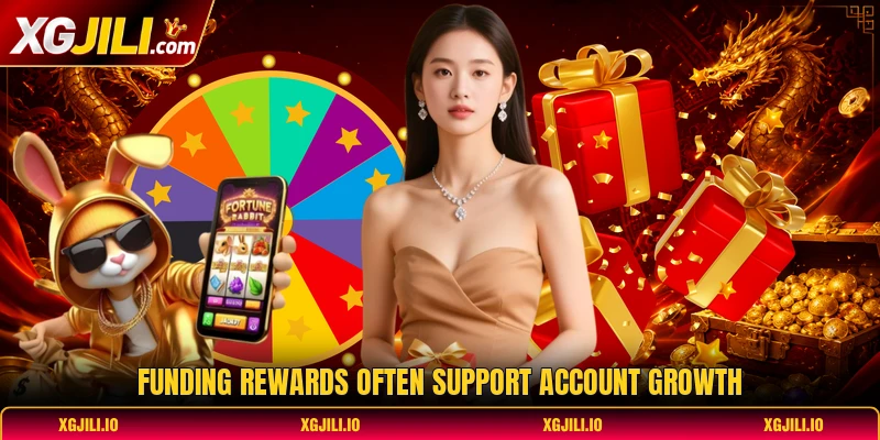 Funding rewards often support account growth