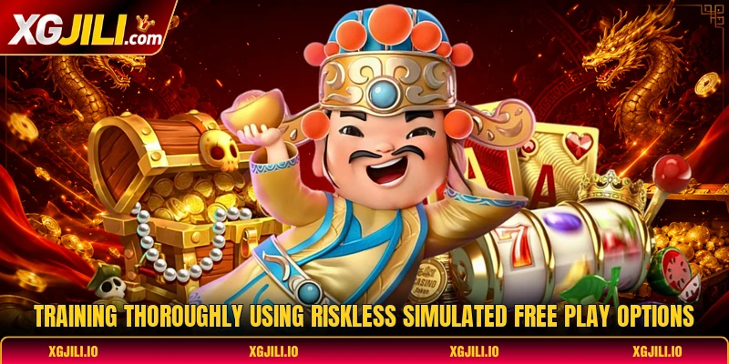 Training thoroughly using riskless simulated free play options Training thoroughly using riskless simulated free play options
